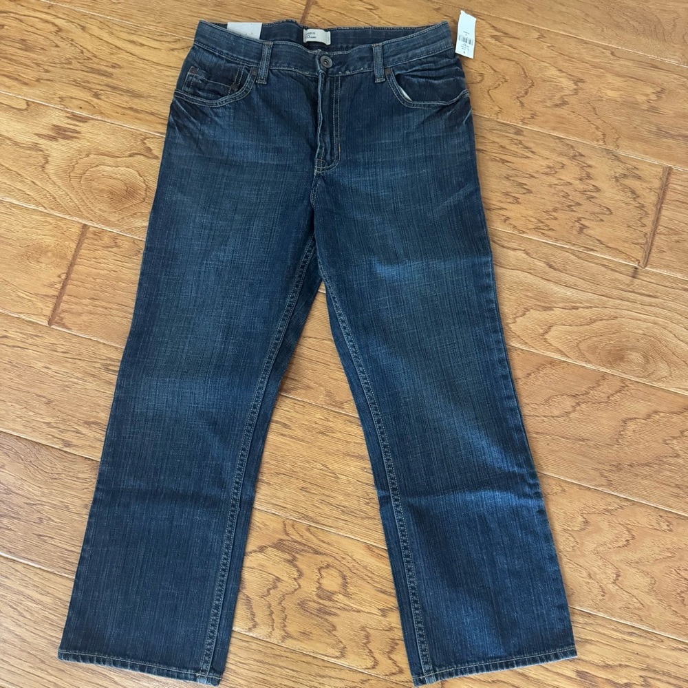 Gap Kids Jeans Boy’s 10 Husky Dark Wash Straight Fit Adjustable NEW